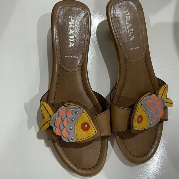 Prada Fish Sandals - Picture 1 of 8